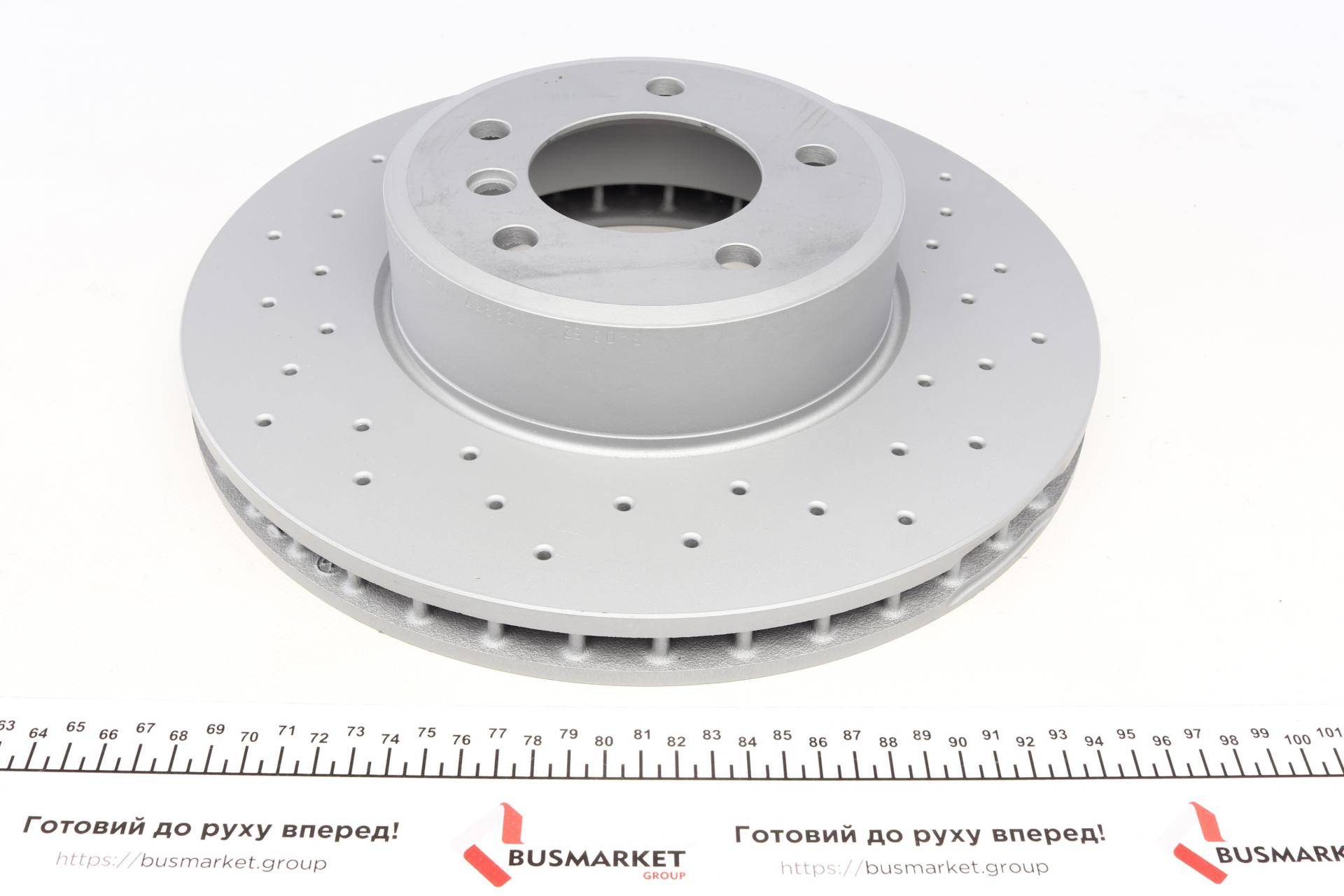 Диск гальмівний (передній) BMW 5 (E60/E61)/6 (E63) 03- (324x30) (з покриттям) (з отворами) (вент.)