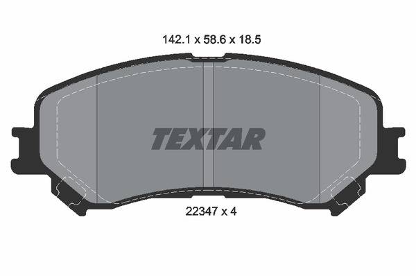 Колодки гальмівні (передні) Renault Scenic/Megane 15- (Akebono) Q+