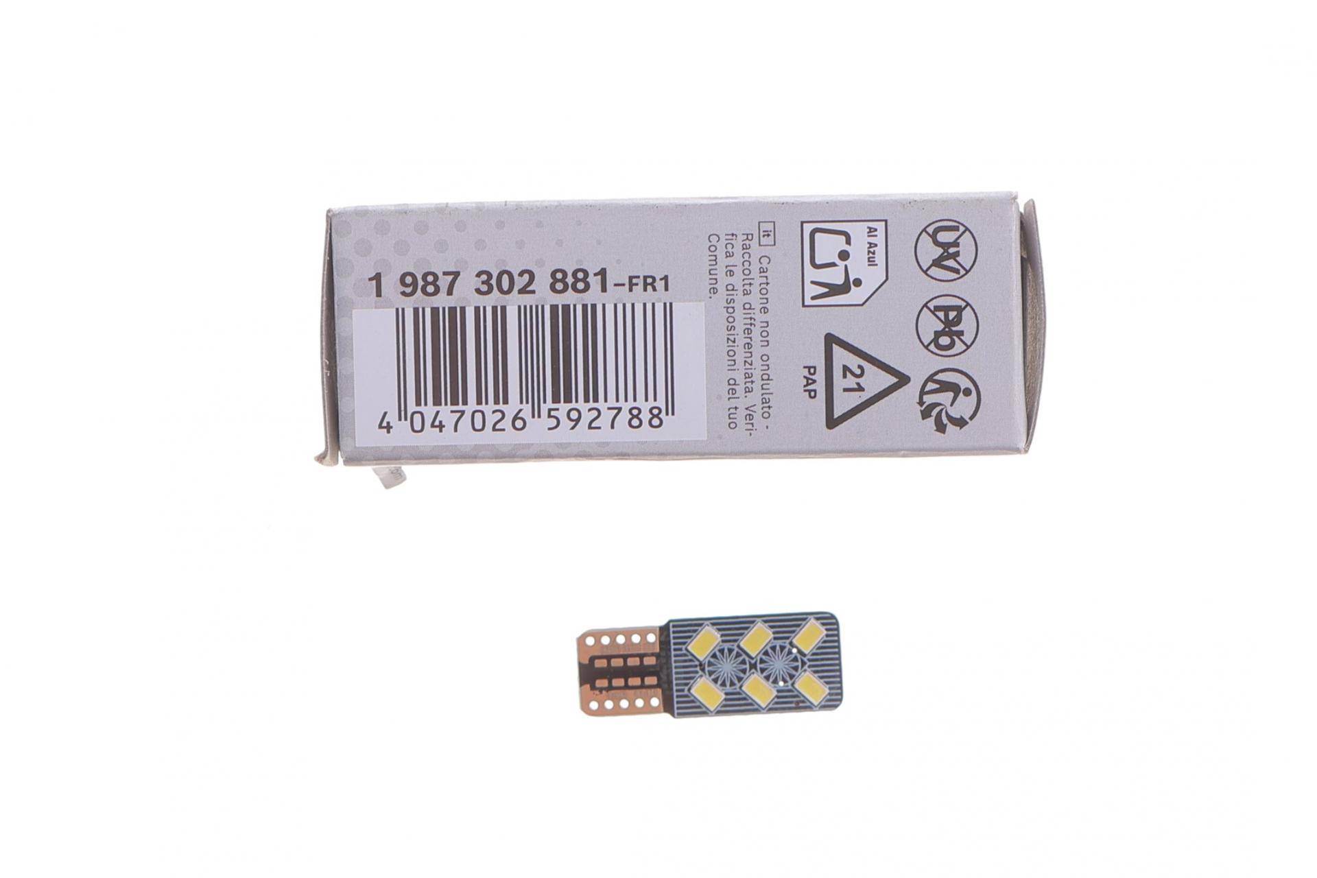 Автолампа W5W 12V 1W W2.1x9.5d Eco LED WS 6000K