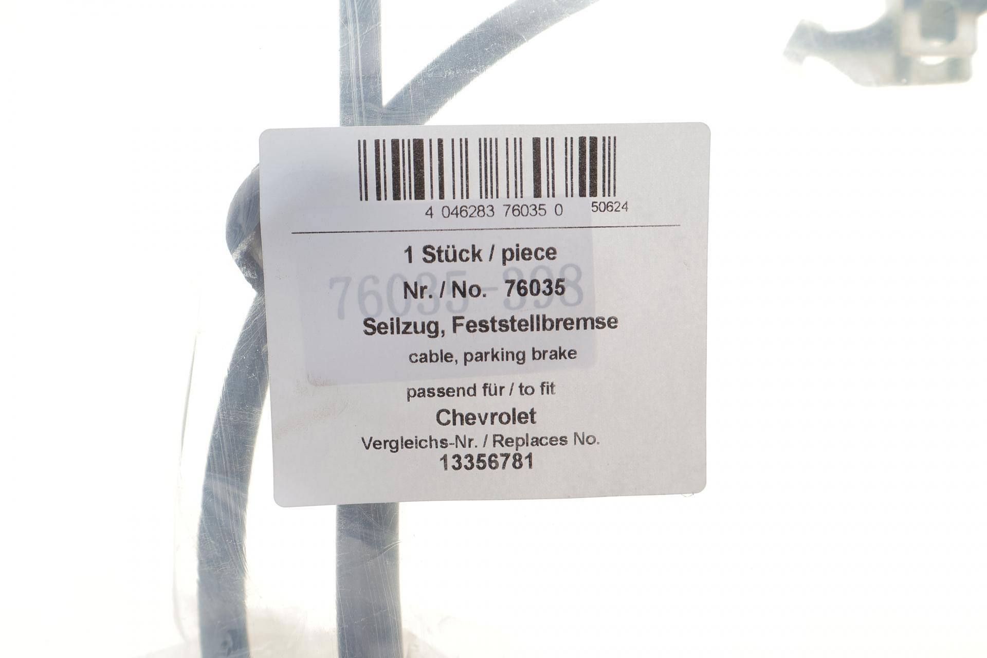 Трос ручника (задний) Chevrolet Orlando 1.8/2.0 11- (1871mm) (R)