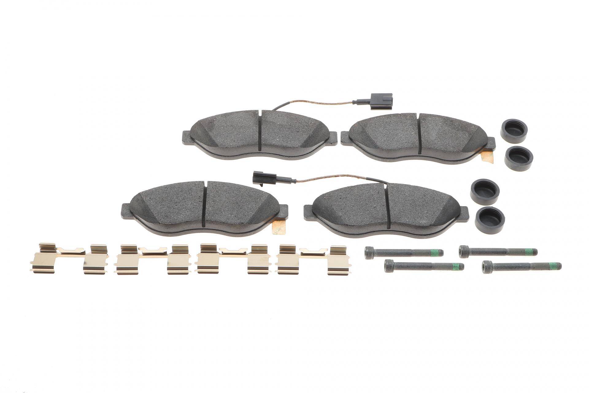 Колодки гальмівні (передні) Citroen Jumper/Fiat Ducato/Peugeot Boxer 06- (Brembo) (з датчиком)