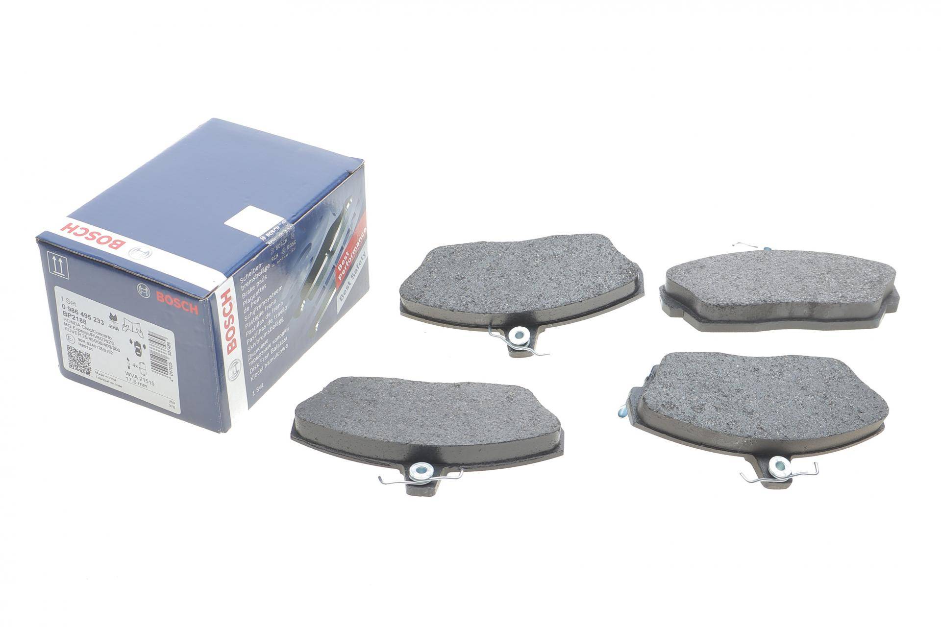 Колодки гальмівні (передні) Honda Civic VI/VII 94-05/Concerto 89-95/Rover 400 90-00 (17.5x129.3x68.6) знято з постачання