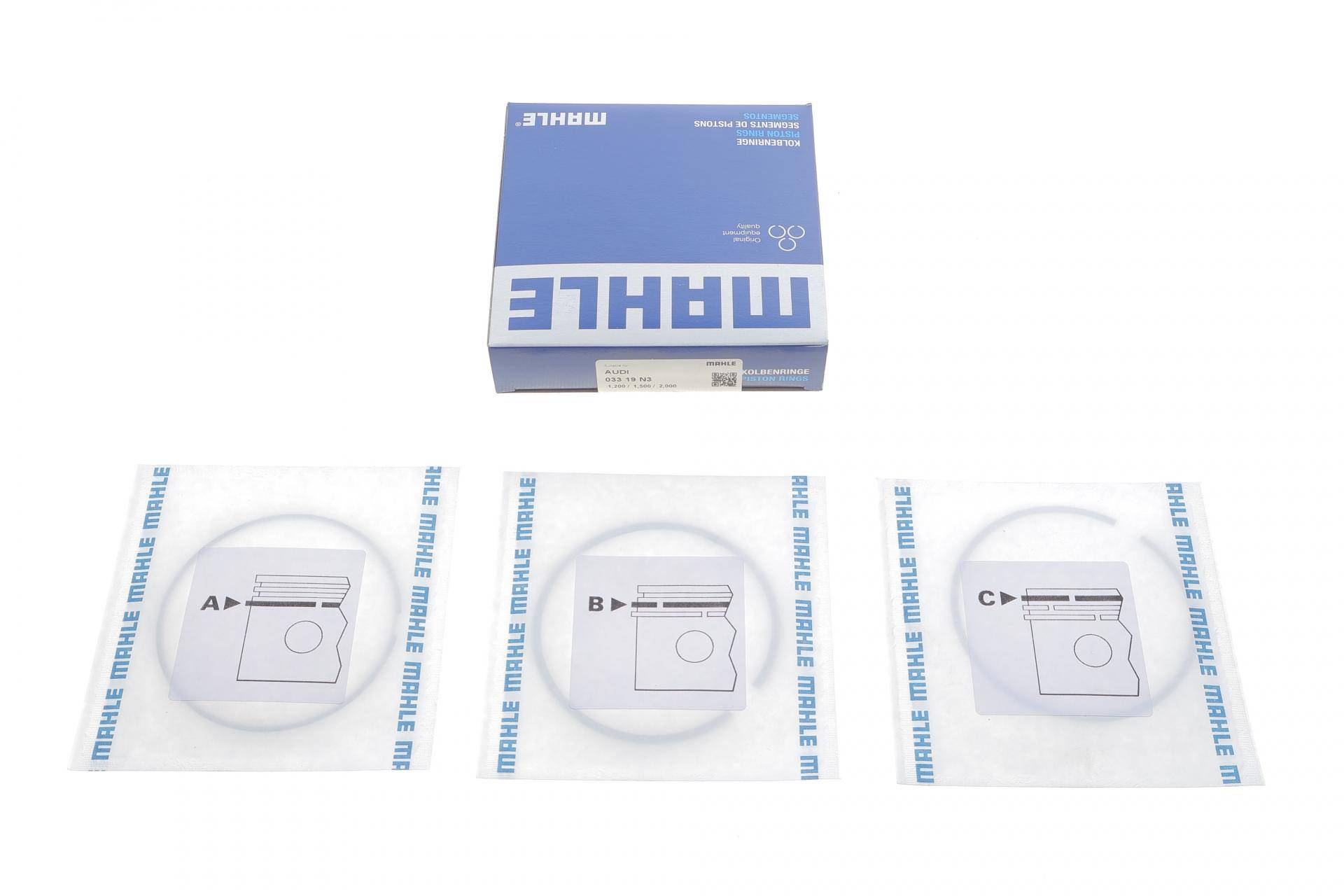 Кільця поршневі VW Caddy III 2.0EcoFuel/T5 2.0 03-15 (83.00mm/ +0.50)(1. M 1.2 N2. NM 1.53. DSF 2.0 Cr)