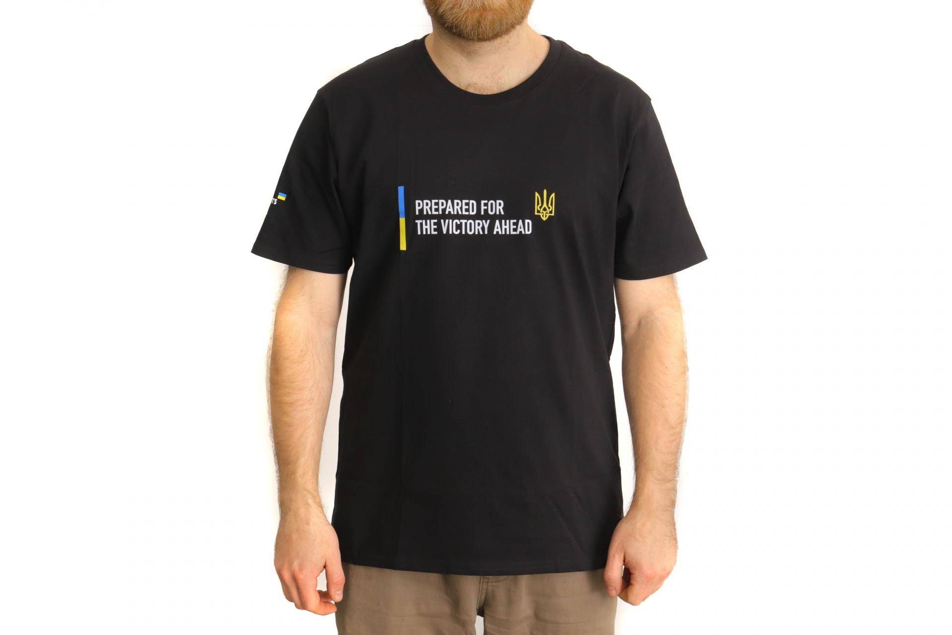 Футболка патріотична BM Parts, чорна, S (100% бавовна)