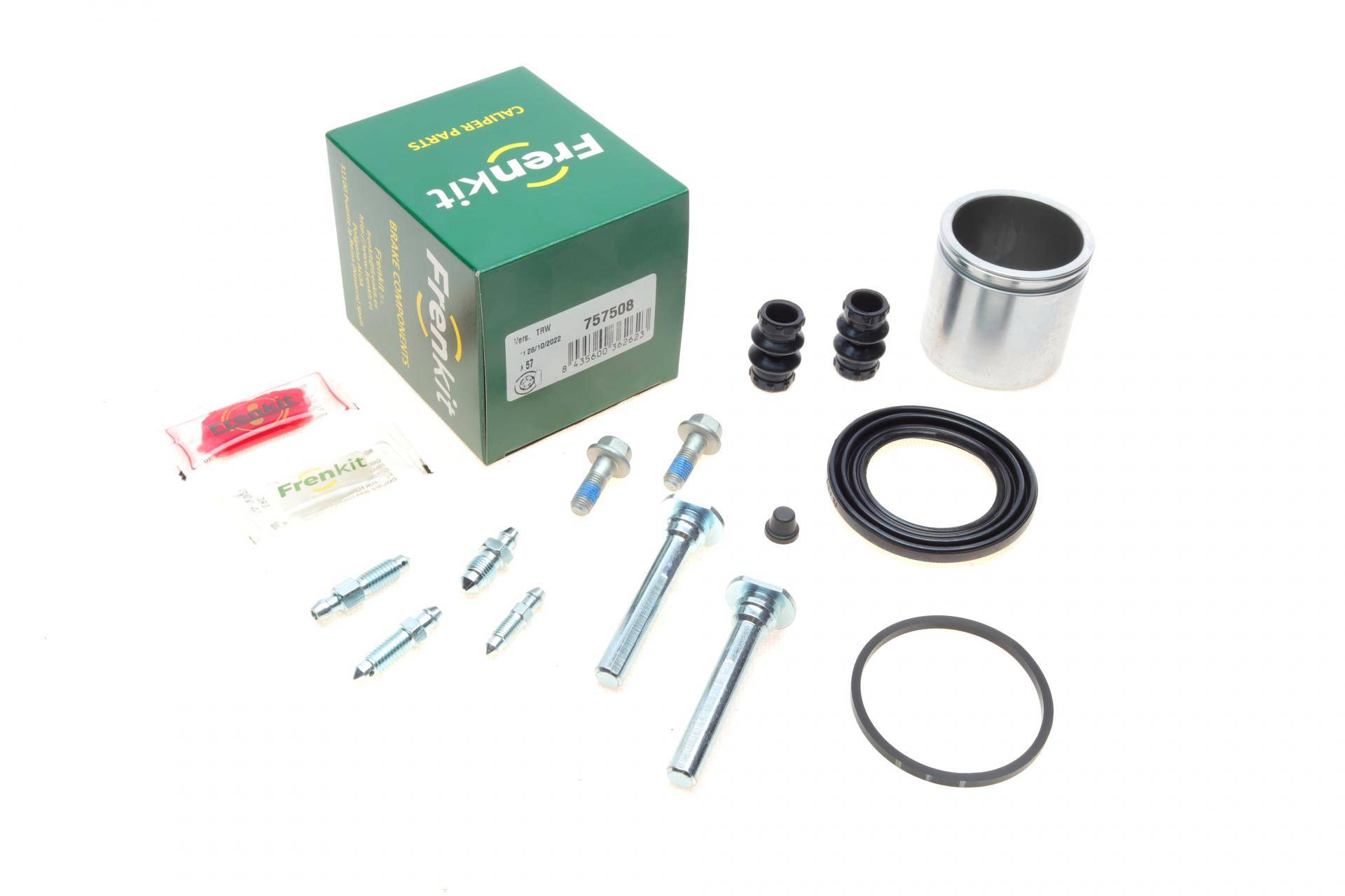 Ремкомплект супорта (переднього) MB C-class (W203) 00- (d=57mm) (Lucas) (+поршень/направляюча) SuperKit