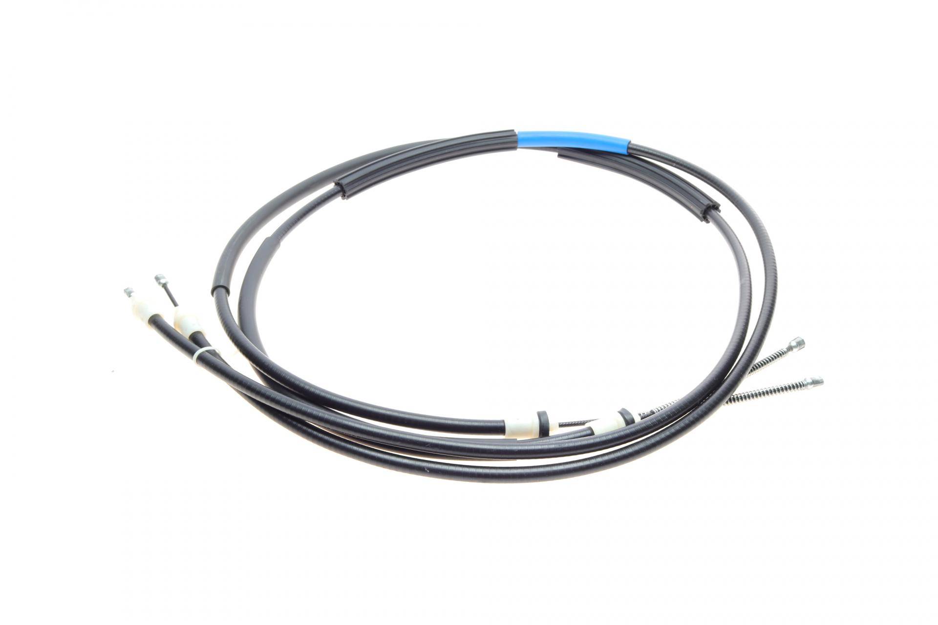 Трос ручника (задний) Ford Connect 02-13 (-ABS) (низкая база) (барабанный тормоз)