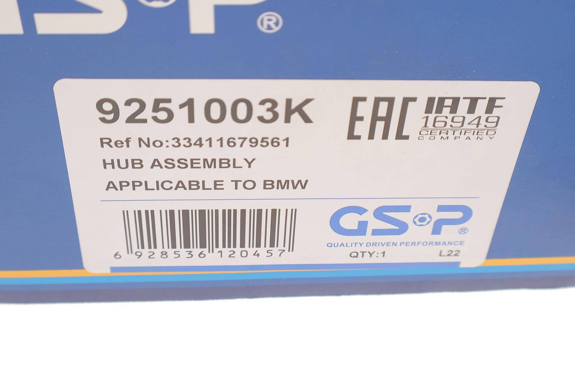 Підшипник маточини (задньої) BMW X5 (E70/F15/F85)/X6 (E71/E72/F16/F86) 08- M57/N52/N55/N57/S63