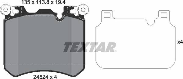 Колодки гальмівні (передні) BMW X5 (E70)/X6 (E71/E72) 06- (Brembo) Q+