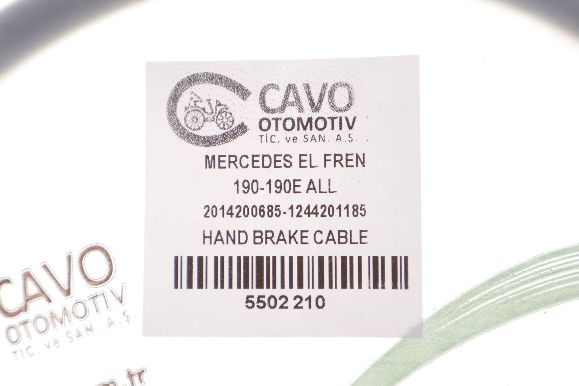 Трос ручника (задній) MB 190 (W201) (1054/820mm) (R/L)
