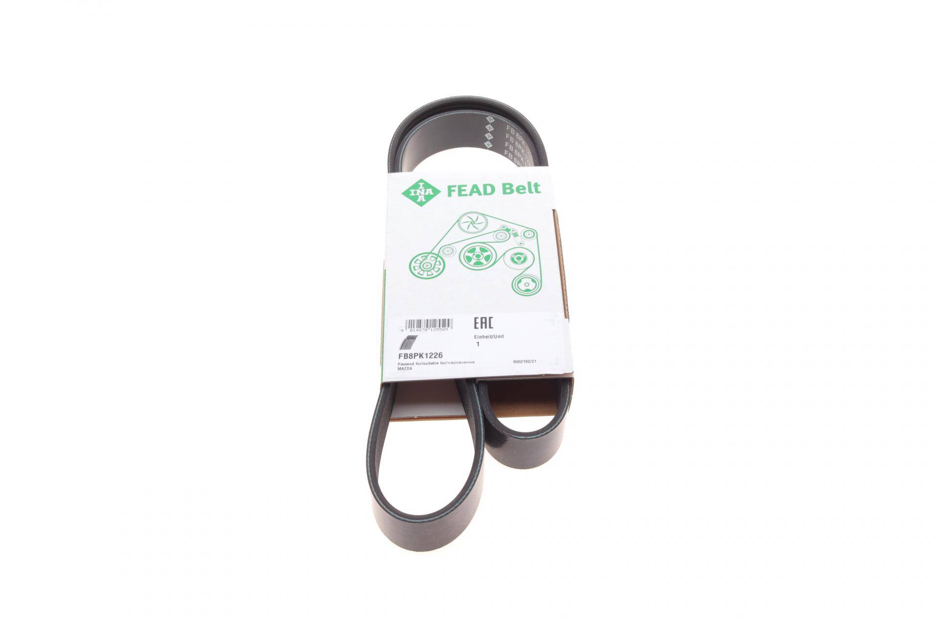 Ремінь генератора Mazda 3/5/6 2.0 DI/CD 02-10 (8PK1226)