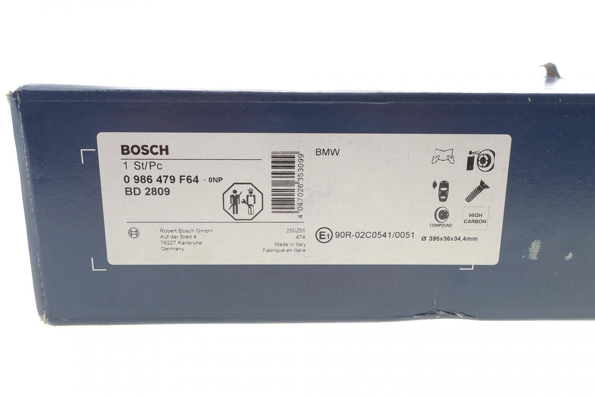 Диск гальмівний (передній) BMW 5 (G30/F90)/7 (G11/G12)/X5 (G05/F95) 15- (395x36) (L)