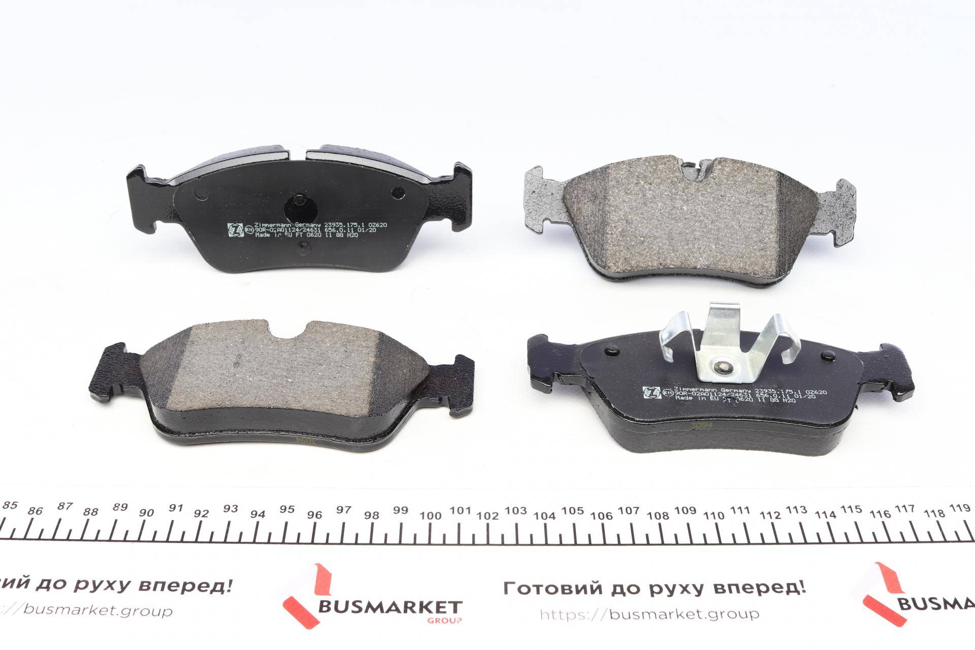 Колодки гальмівні (передні) BMW 1 (E87)/ 3 (E90) 1.6/2.2/2.0D 04-13 (Ate-Teves)