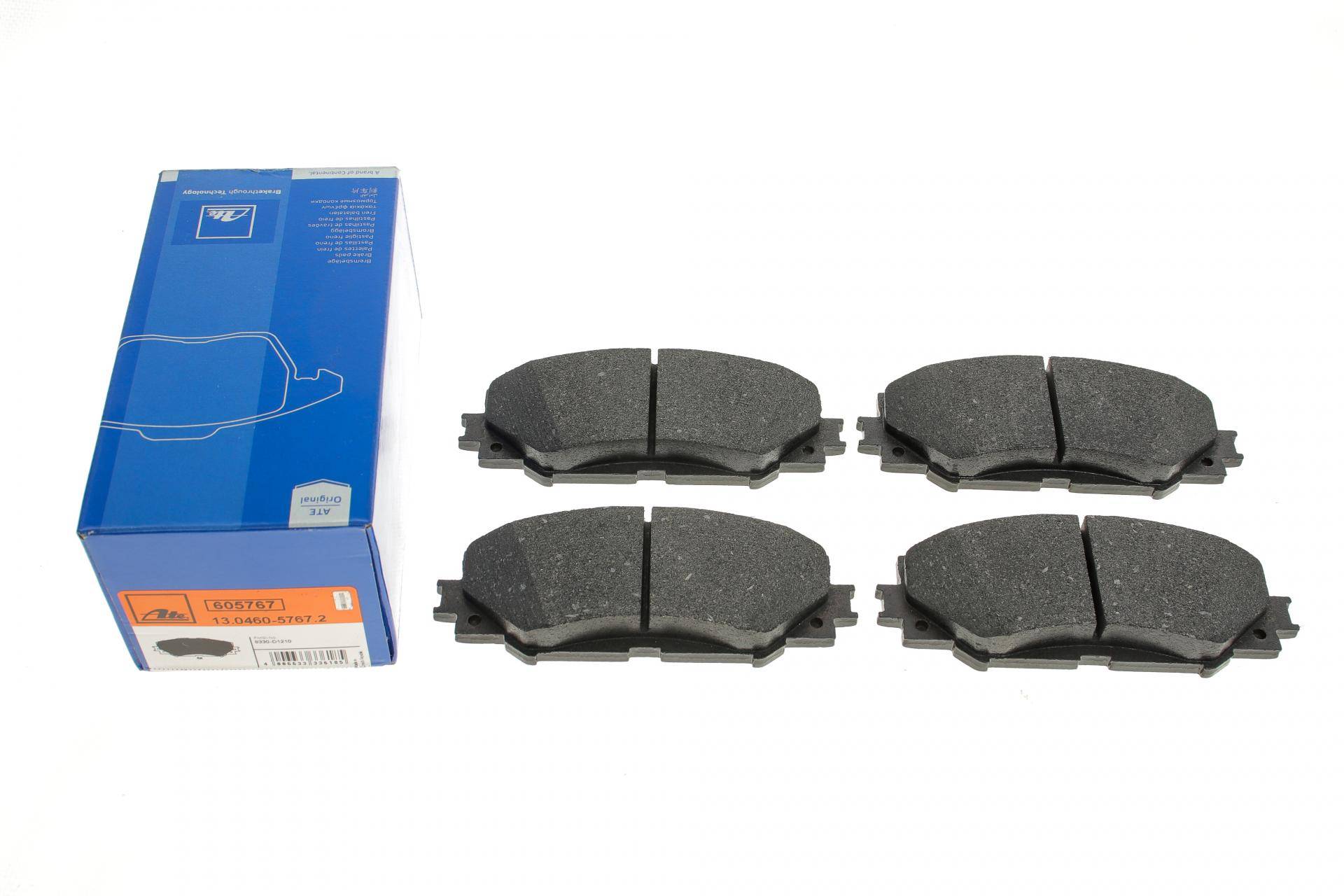 Колодки гальмівні (передні) Toyota Corolla 01-18/Auris 07-12/Rav4 III 05-/Yaris/Prius+ 12-