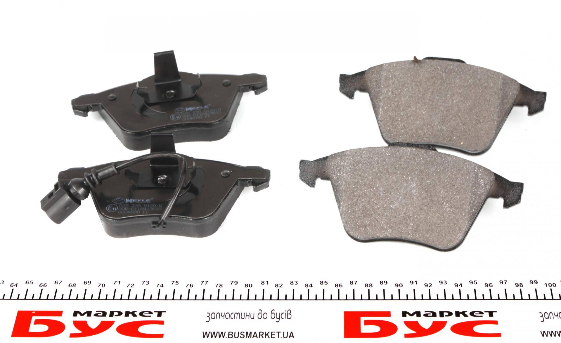 Колодки гальмівні (передні) Audi A3/Seat Leon/Skoda SuperB/VW Golf/Passat 03-15