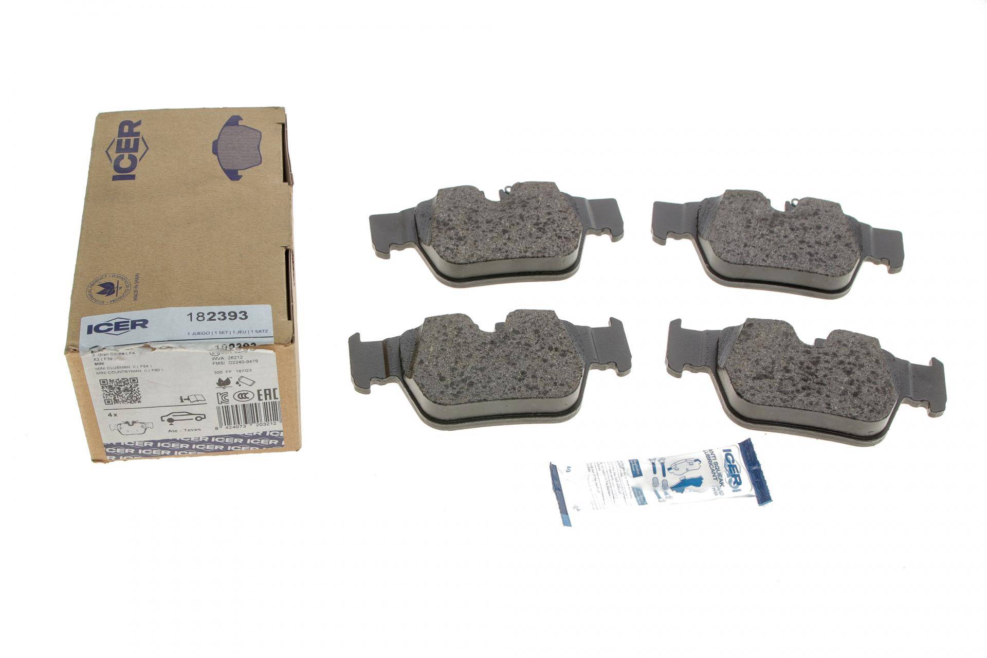 Колодки гальмівні (задні) BMW 1 (F40)/2 (F44) 19-/X2 (F39) 18-/Mini Clubman/Countryman 19-