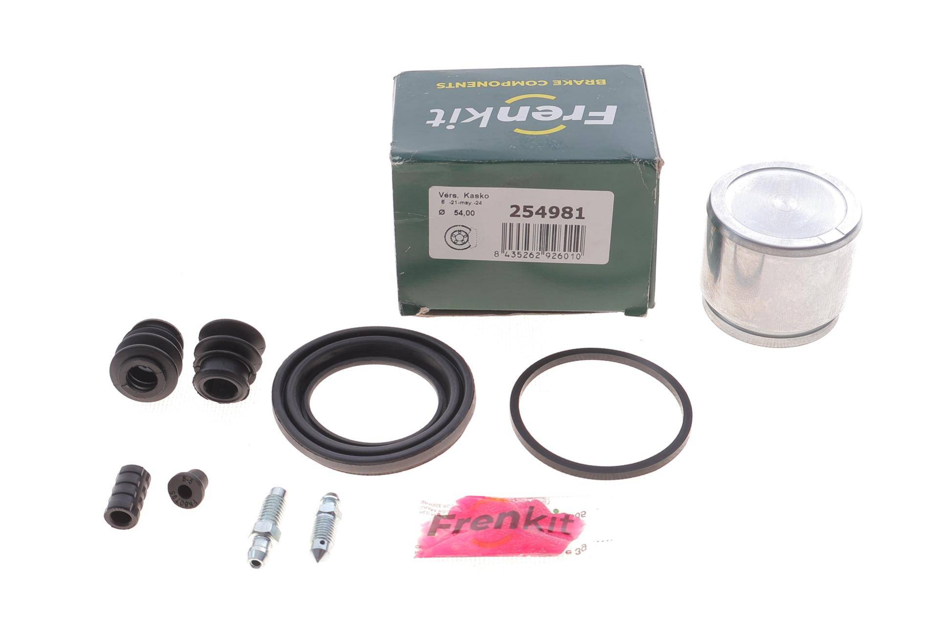 Ремкомплект супорта (переднього) Kia Rio 00- (d=54mm) (+поршень) (Kasko)