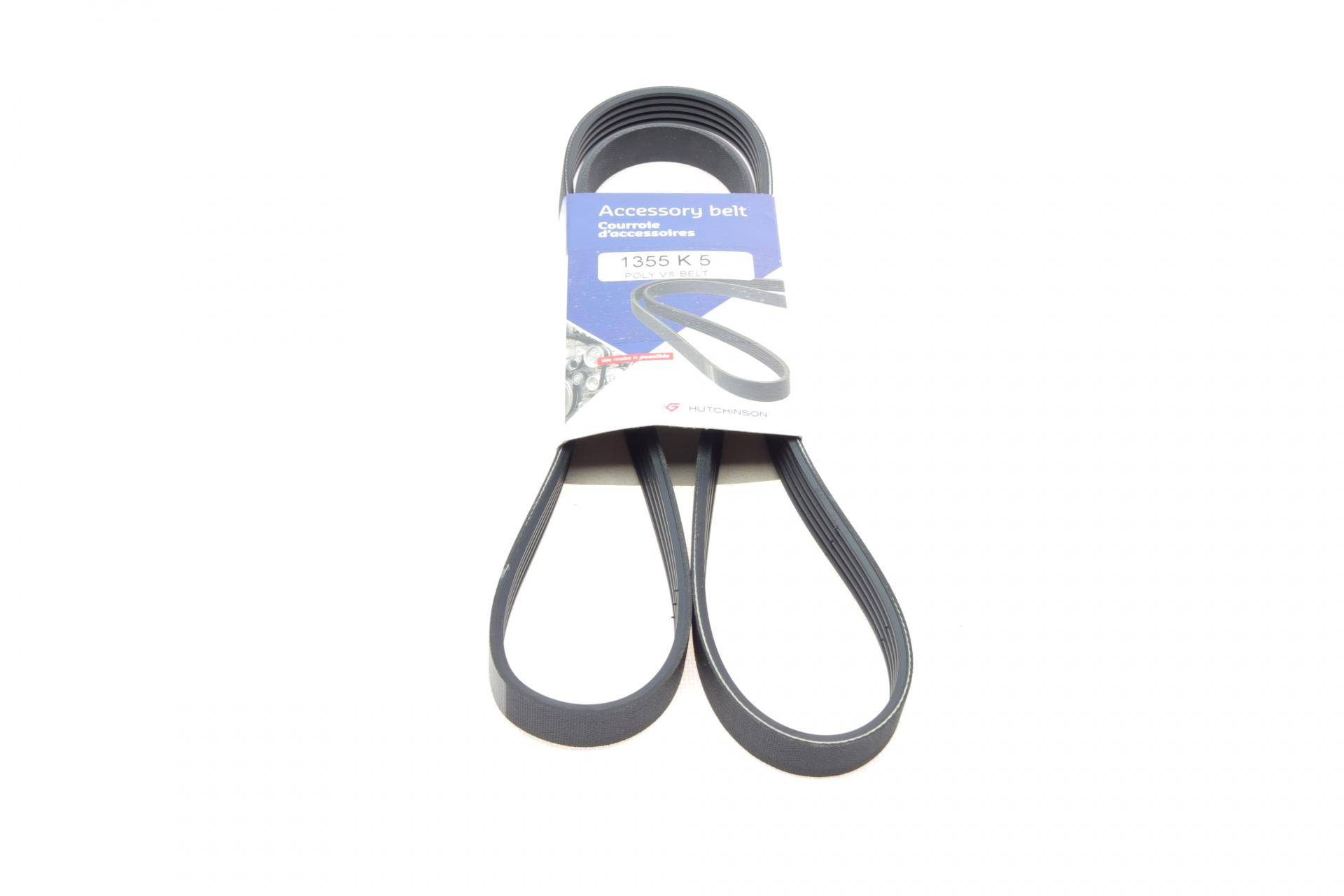 Ремінь генератора Opel Astra/Corsa 1.0/1.2/1.4 00-/Suzuki Wagon R 1.0/1.2 04-05 (5PK1355)