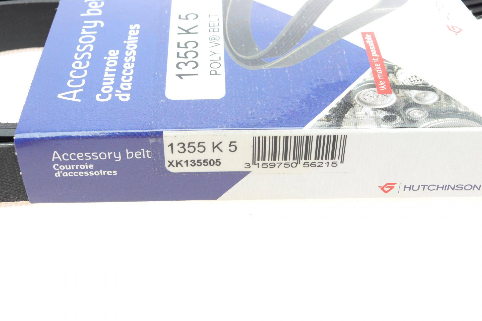 Ремінь генератора Opel Astra/Corsa 1.0/1.2/1.4 00-/Suzuki Wagon R 1.0/1.2 04-05 (5PK1355)