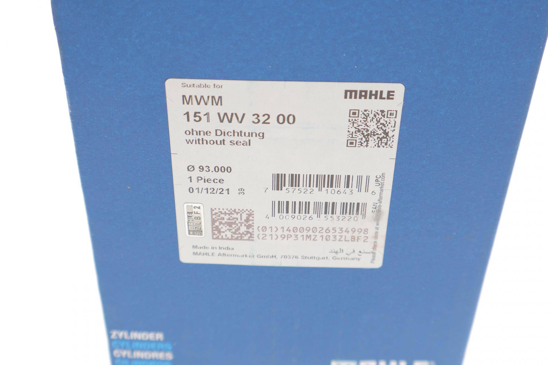 Гільза поршнева VW LT 2.8TDI 96- (116kw) (d=93mm)