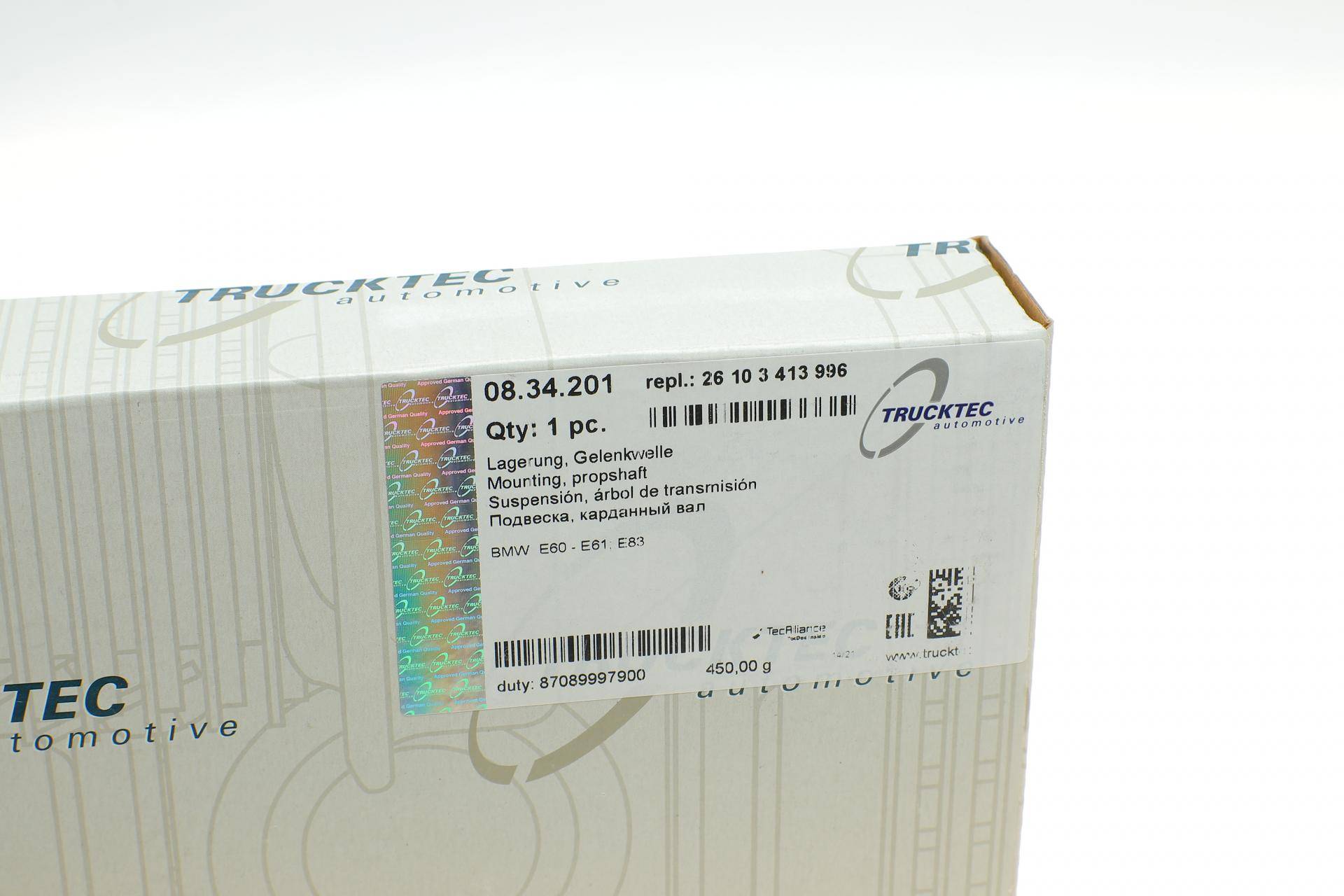 Підшипник підвісний BMW 5 (E60/E61)/X3 (E83) 04-11 (d=30mm) M47/N43/N46/N47
