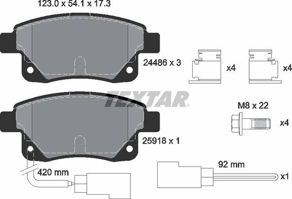 Колодки гальмівні (задні) Ford Transit V347 06- (Bosch) (з датчиками)