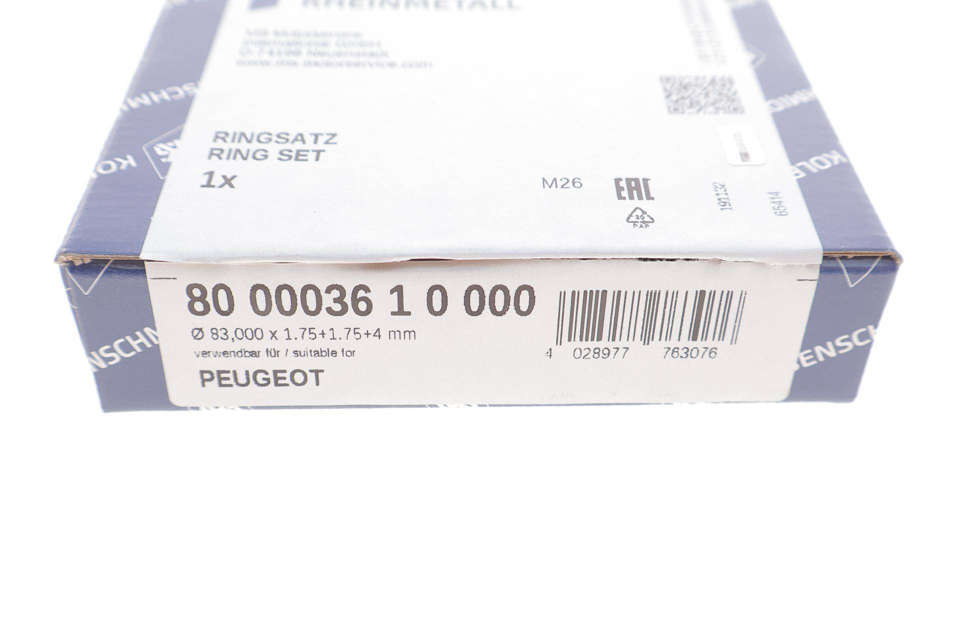 Кільця поршневі Peugeot 205/309/405 1.6i 82-94 (83.00mm/STD)