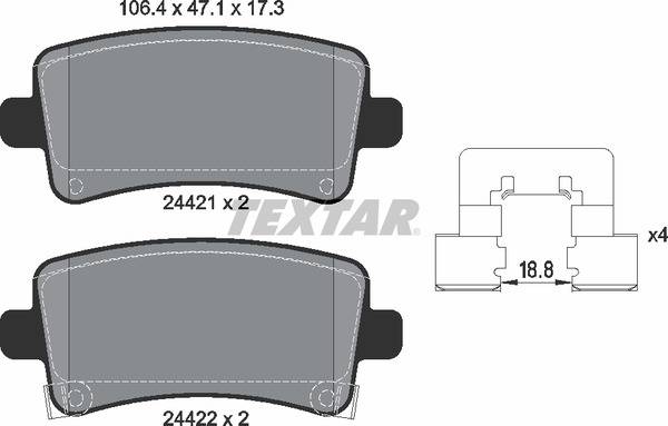 Колодки гальмівні (задні) Opel Insignia 08- (TRW) Q+