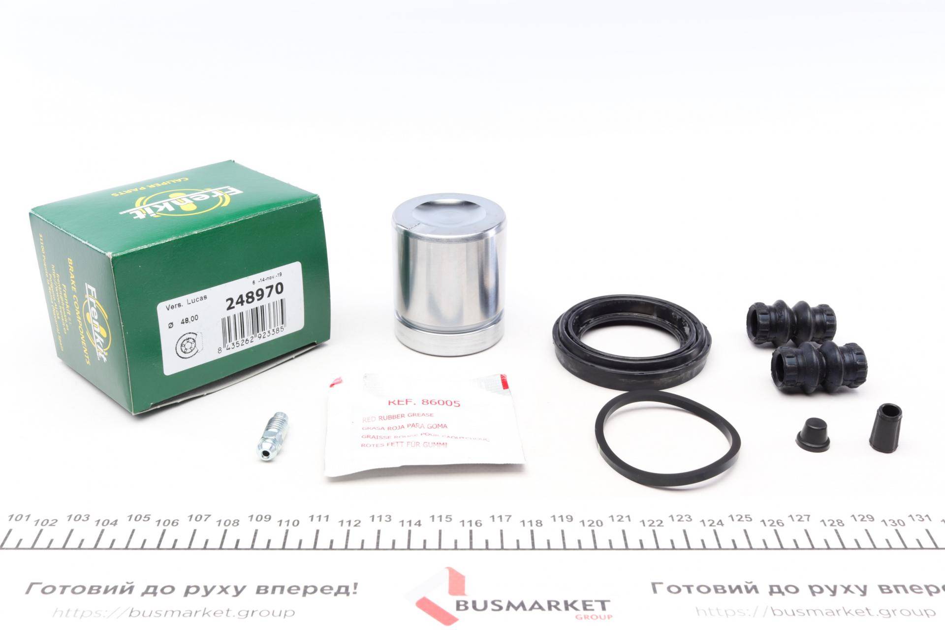 Ремкомплект супорта (переднього) Opel Combo 1.7 CDTi 01- (d=48mm) (+поршень) (Lucas)