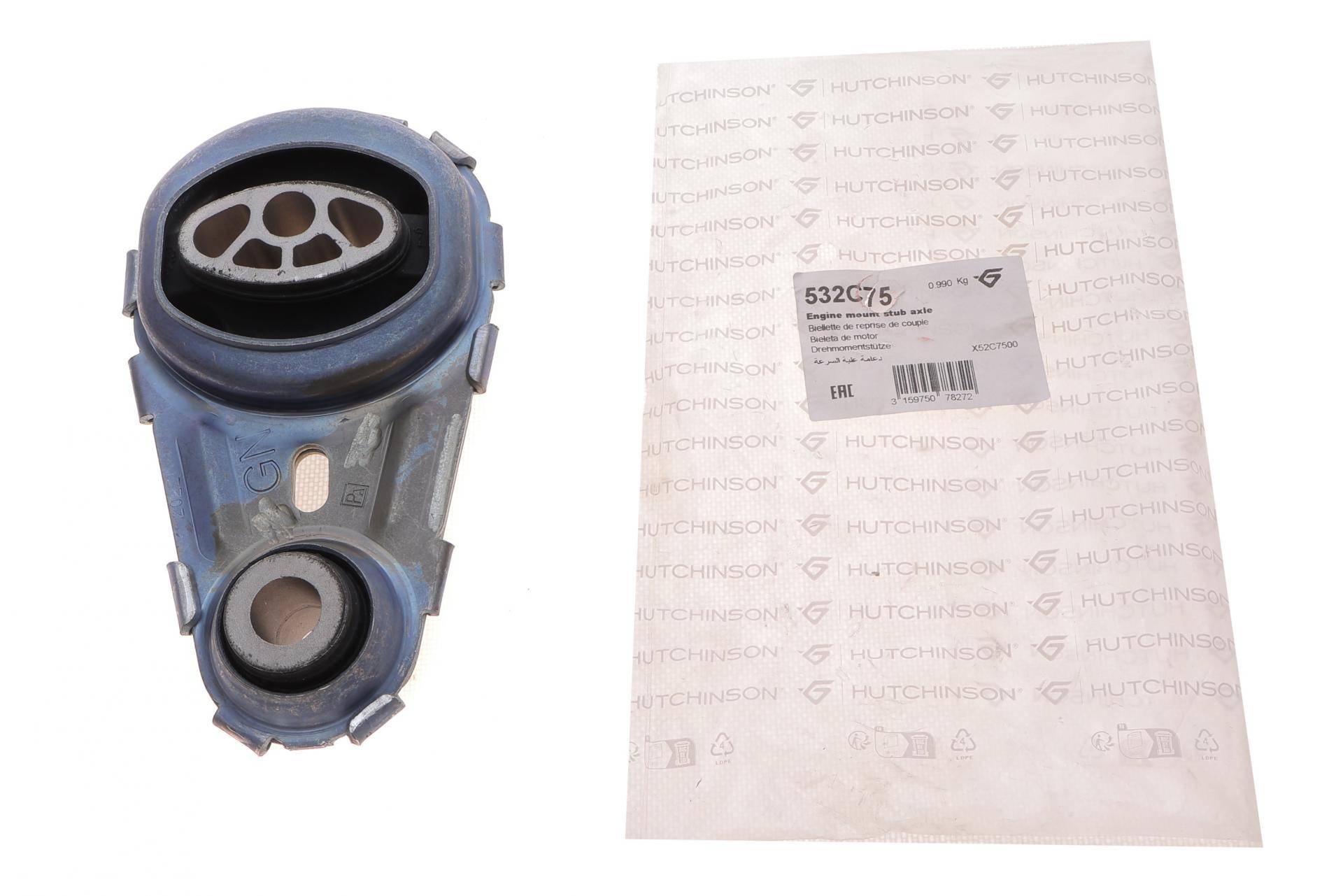 Подушка двигуна (задня/нижня) Renault Megane/Scenic 1.5dCI 09- (косточка)