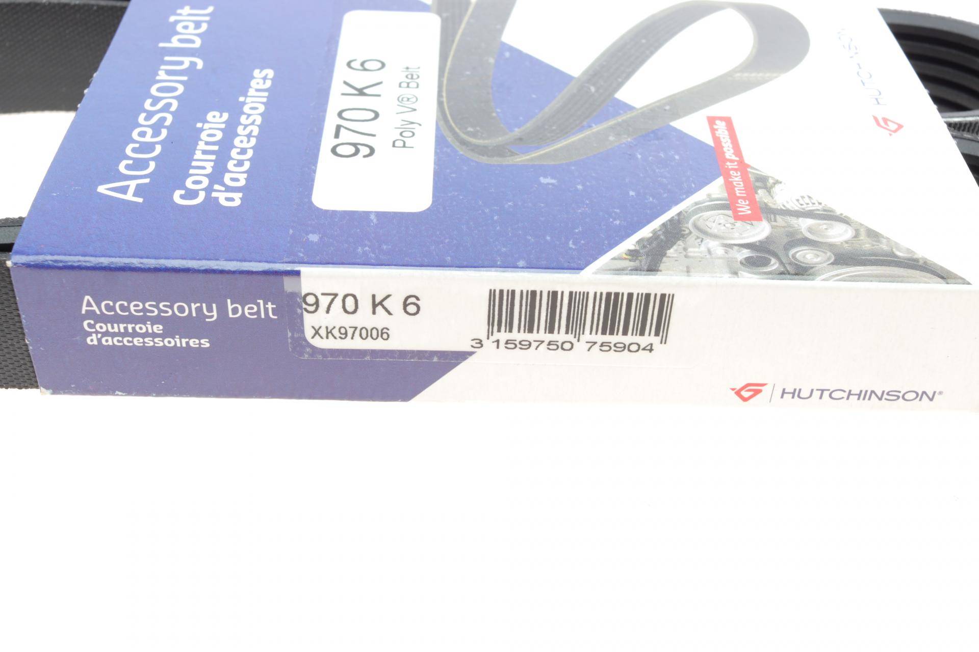Ремінь генератора Mazda 6 2.5 13-/Toyota Corolla 1.4 D 04-14 (6PK970)
