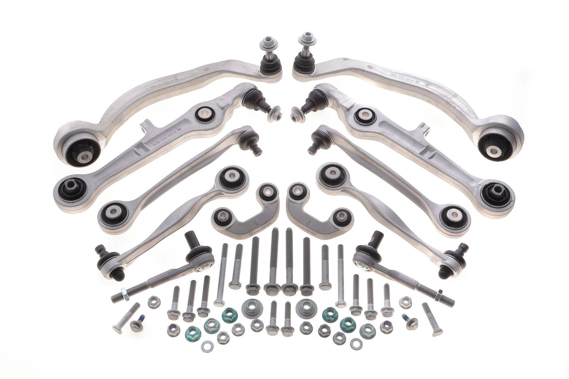 Комплект важелів підвіски (передньої) Audi A4 (B6/B7) 00-/A6 (C6) 04-/Seat Exeo 09- (з болтами)