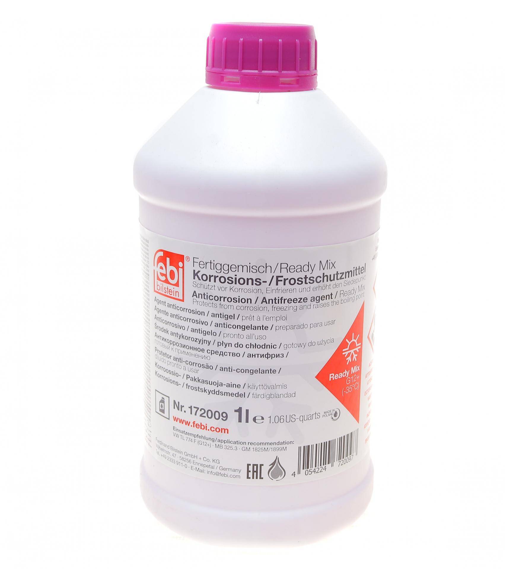Антифриз (фіолетовий) Readymix G12 Plus (-35°C готовий до застосування) (1л)