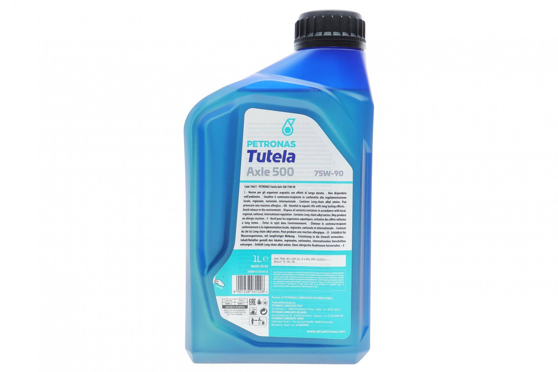 Олива 75W90 TUTELA AXLE 500 (1L) (MIL PRF 2105D) (API GL-5) (заміна на 76631M12EU)