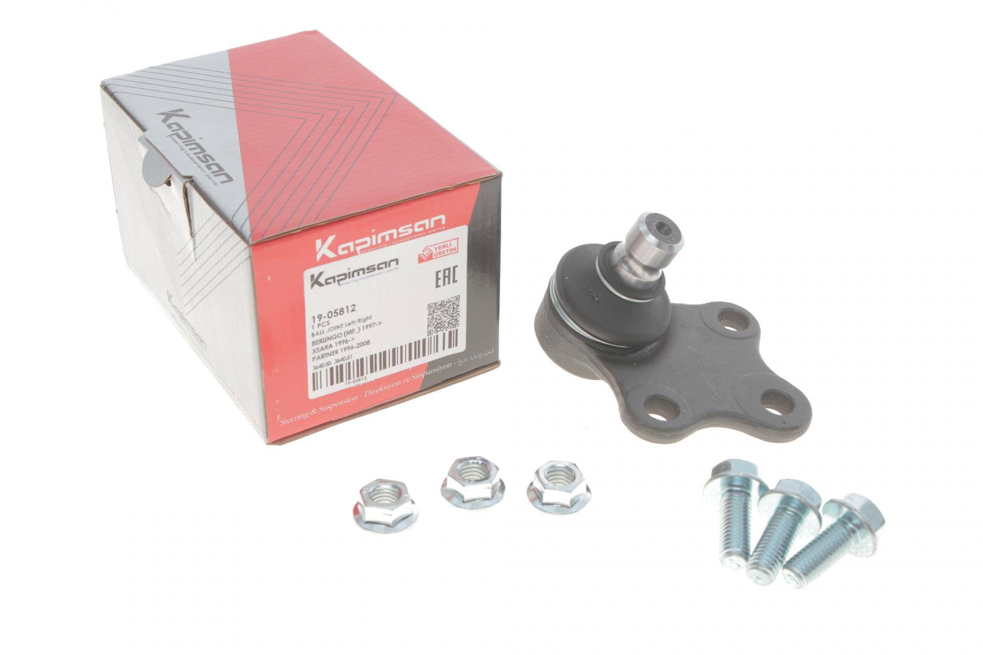 Опора кульова (передня/знизу) Citroen Berlingo/Peugeot Partner 96- (d=18mm)