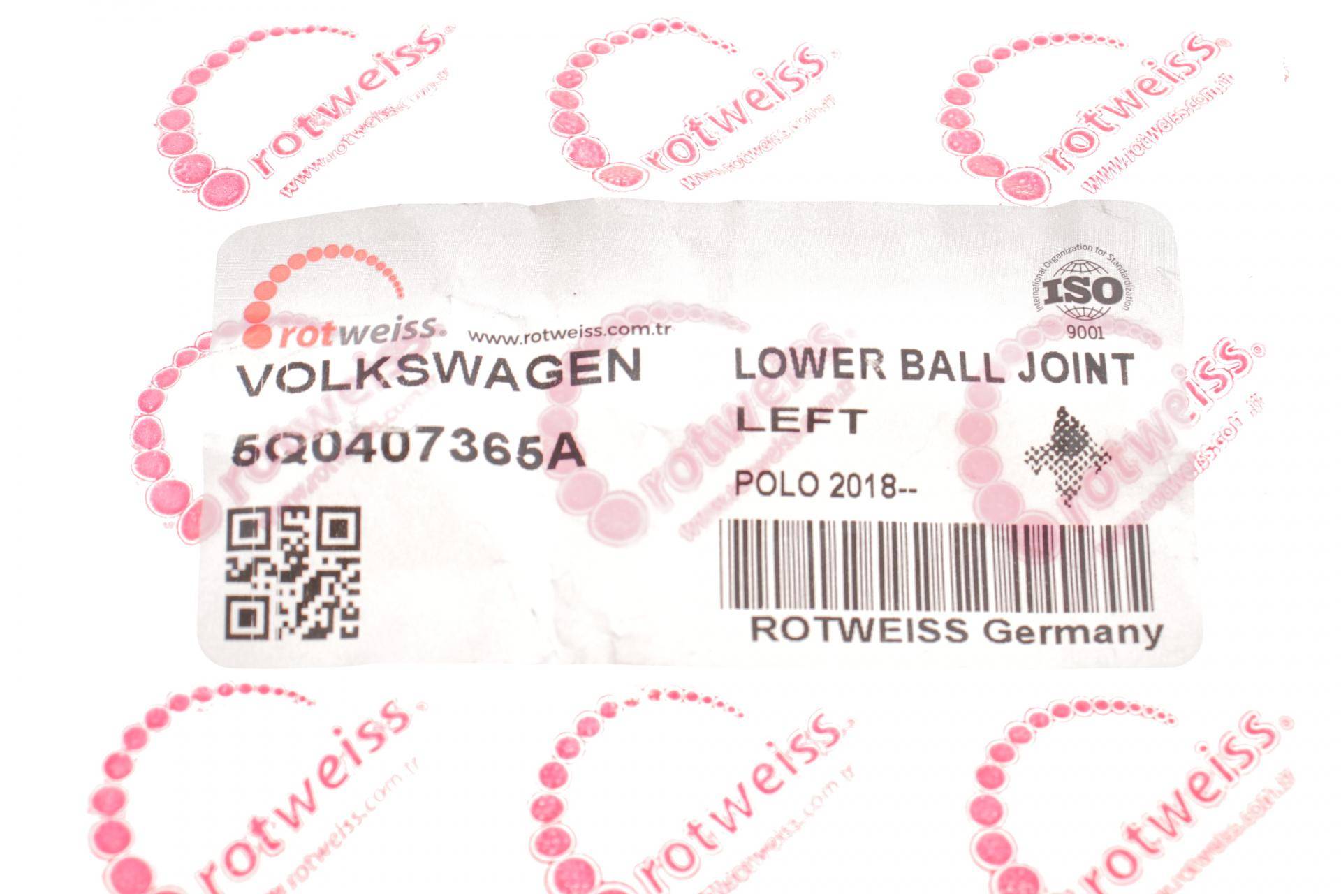 Опора кульова (передня/знизу/L) Audi A3/Skoda Octavia III/VW Caddy IV/Golf VII 12- (всередині OE VAG)