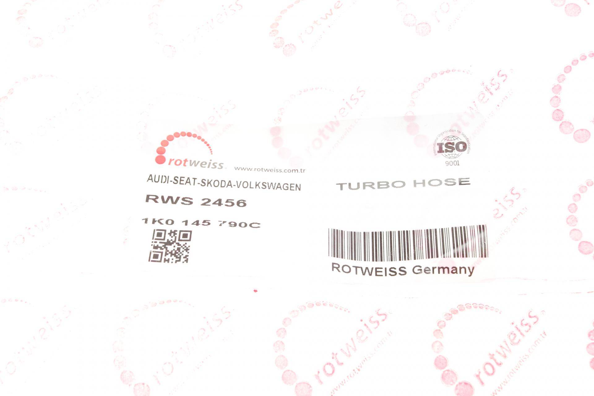 Патрубок інтеркулера (задній) (R) VW Golf V/Passat 2.0 TDI 05-13