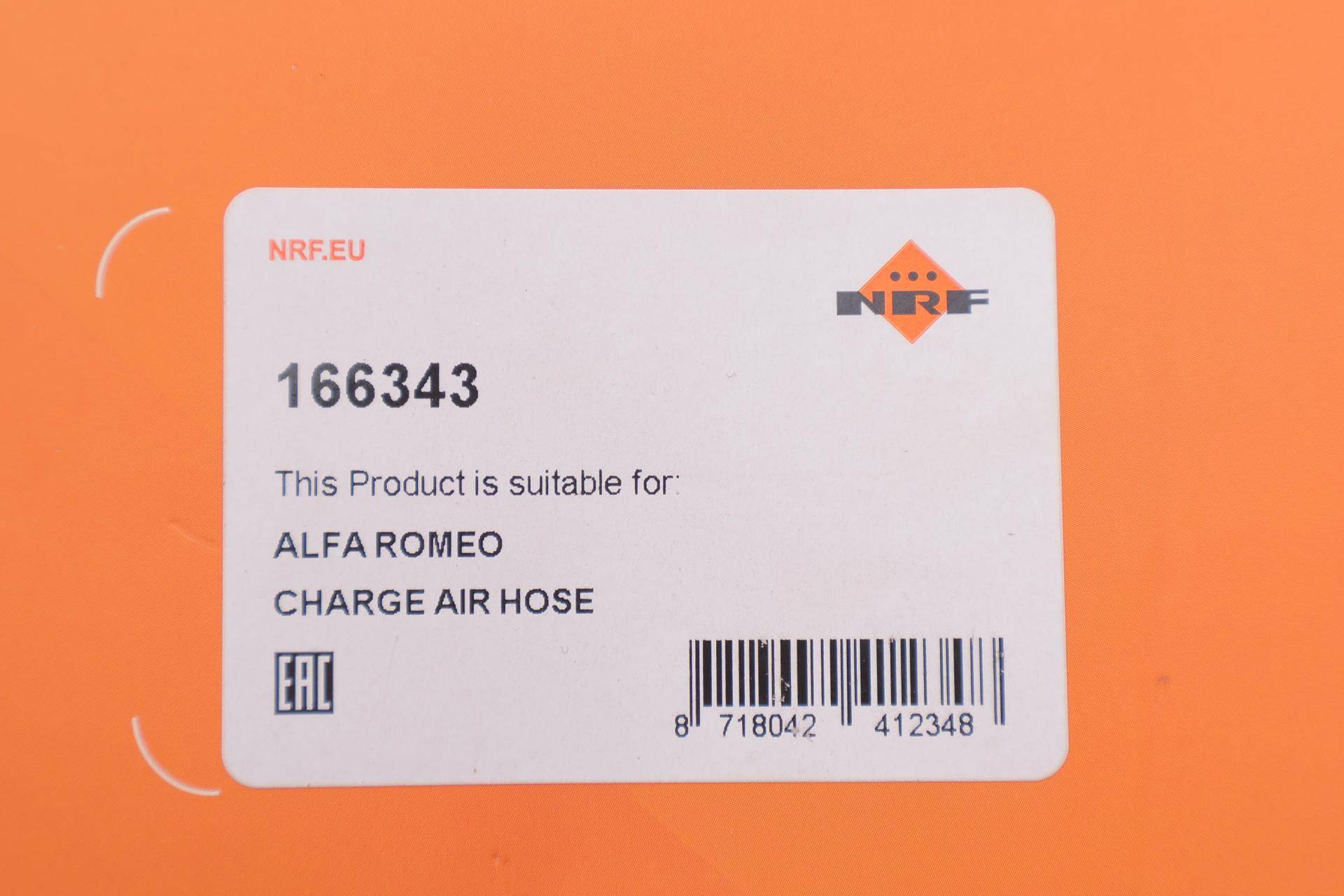 Патрубок інтеркулера (випуск) Alfa Romeo 147 1.9 JTD 00-10