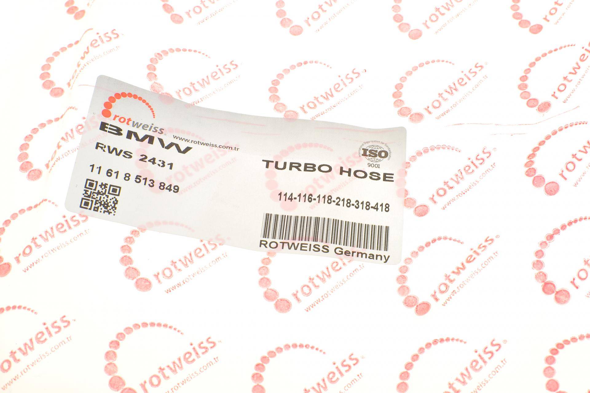 Патрубок інтеркулера (L) BMW 1 (F20/F21)/3 (F30/F80) 15- B37/B38