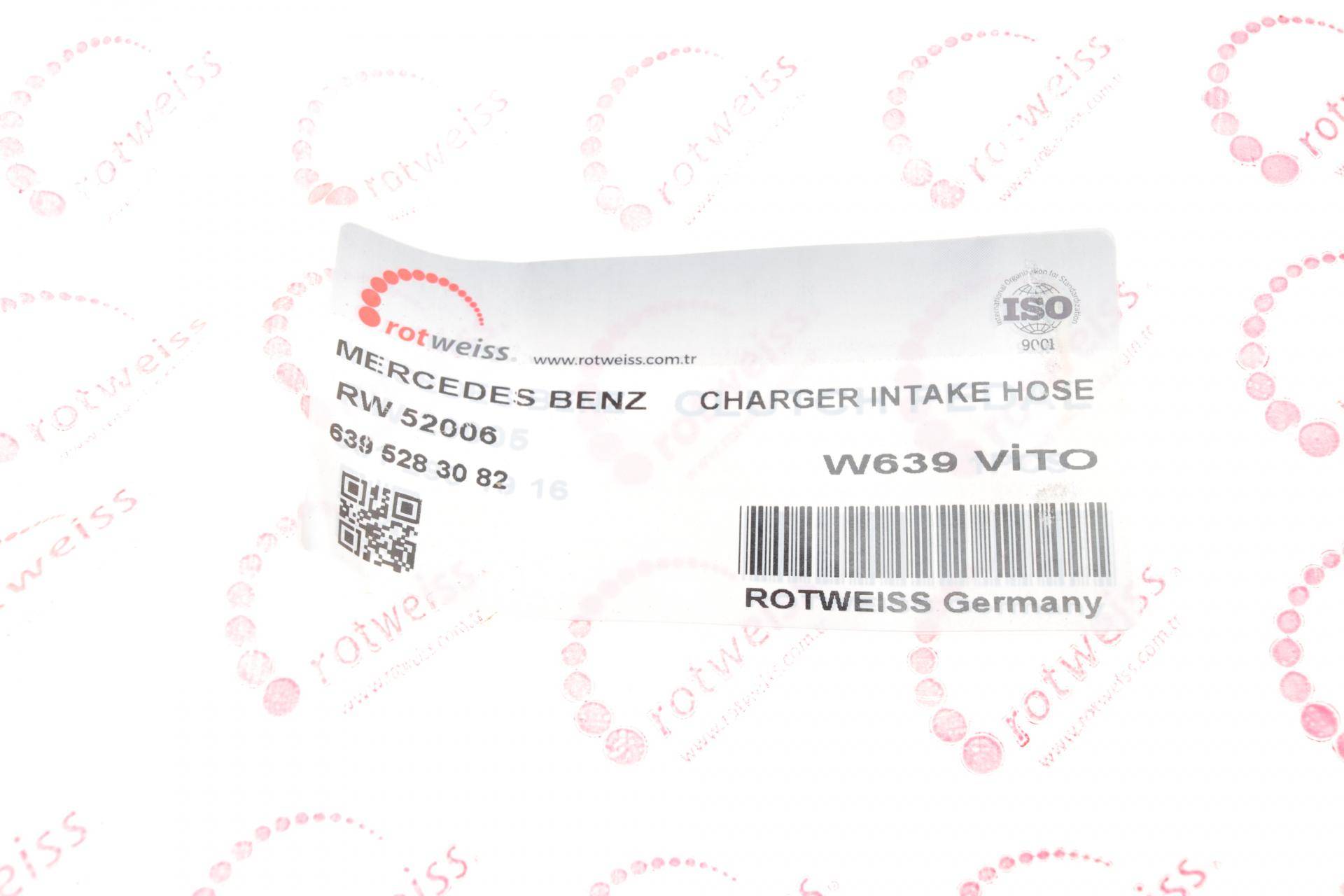 Патрубок інтеркулера (R) MB Vito (W639) 2.2CDI 03- (OM646)