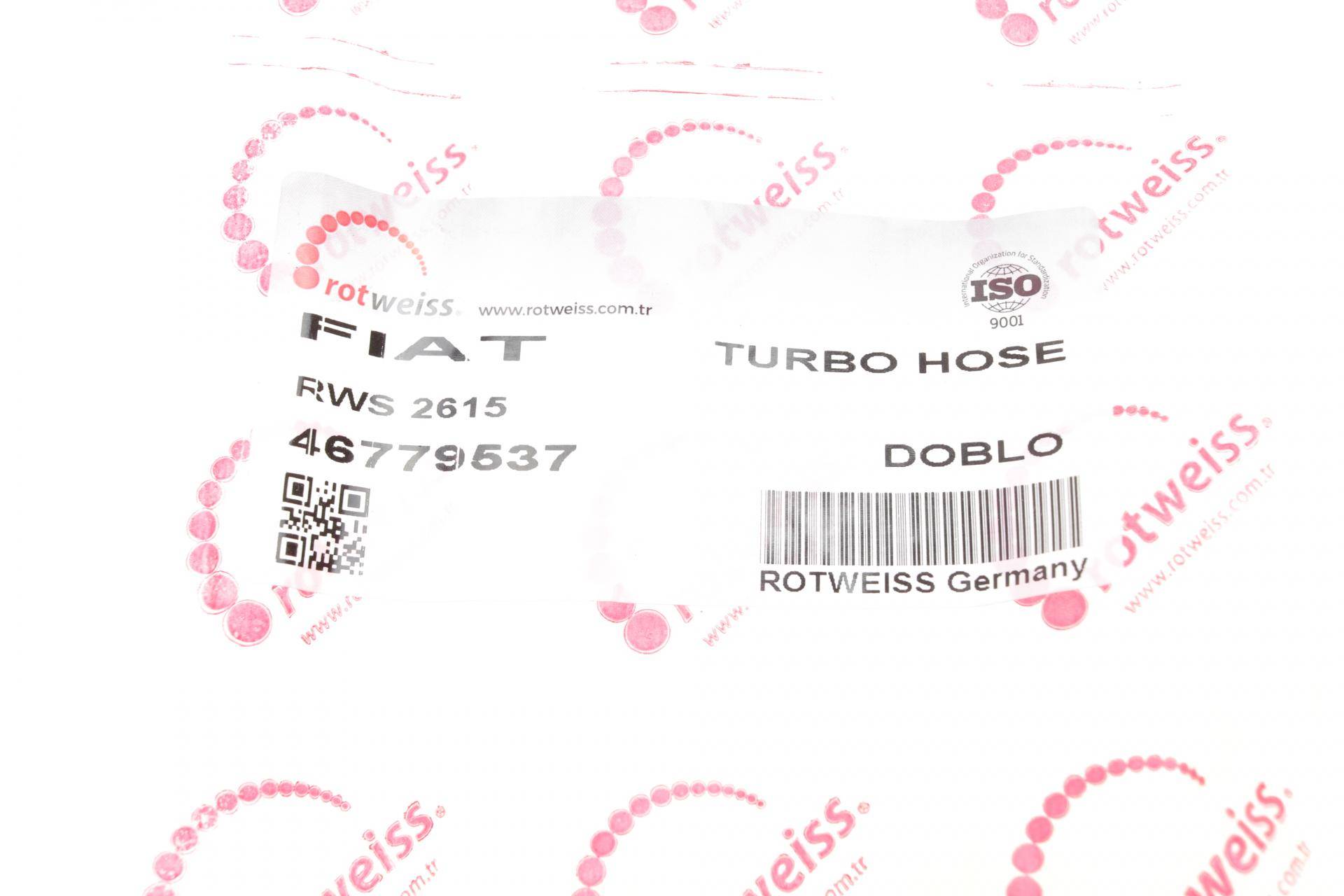 Патрубок інтеркулера Fiat Doblo 1.3JTD/1.9JTD 01-