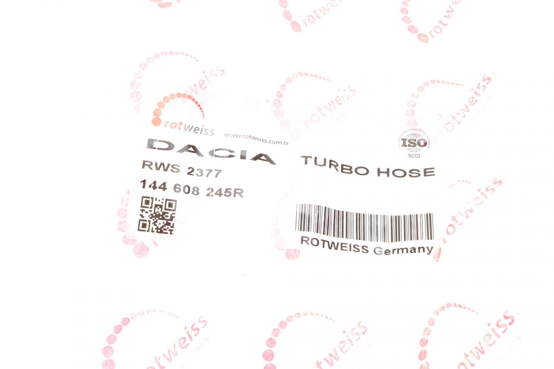 Патрубок інтеркулера Dacia Logan/Sandero 1.5dCi 05-