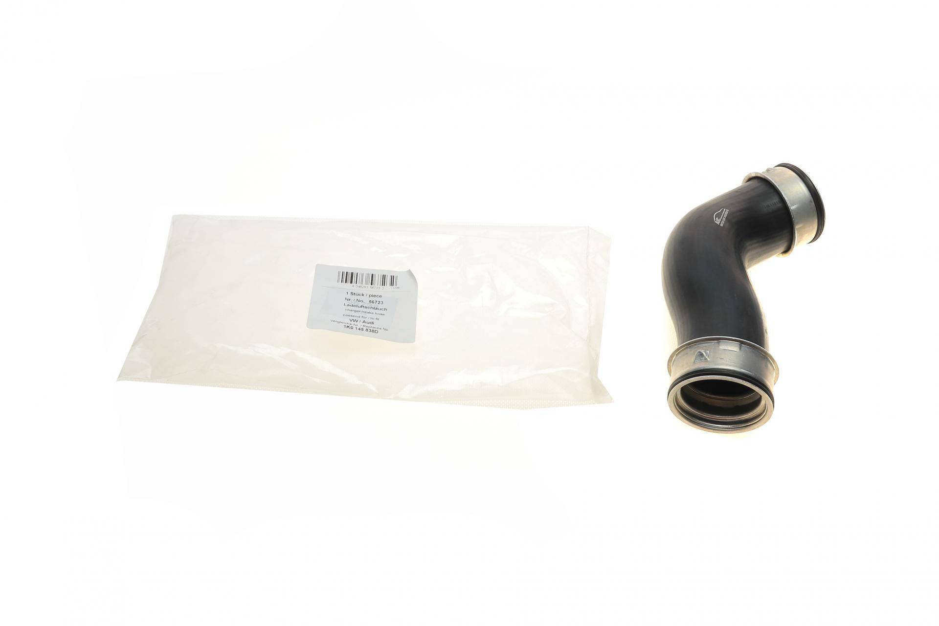 Патрубок інтеркулера (нижній) (L) Audi A3/Skoda Octavia/SuperB/VW Golf/Jetta/Passat 2.0D 03-