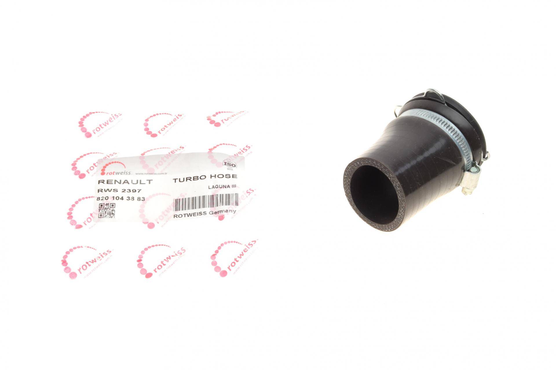 Патрубок інтеркулера Renault Laguna III 1.5dCi 07-15 (короткий)