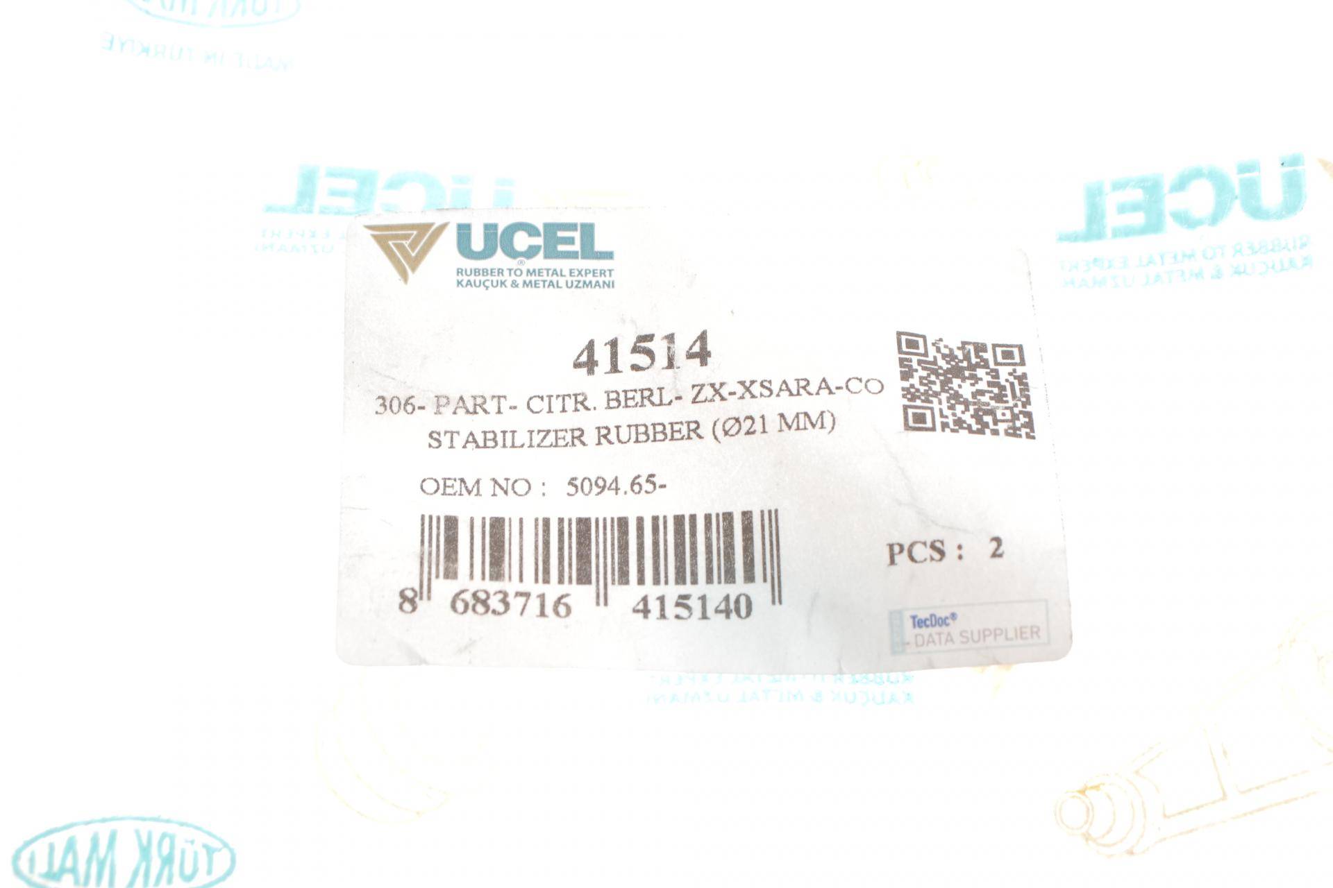 Втулка стабілізатора (переднього) Citroen Berlingo/Peugeot Partner 1.9D-2.0HDI 96- (d=22mm)