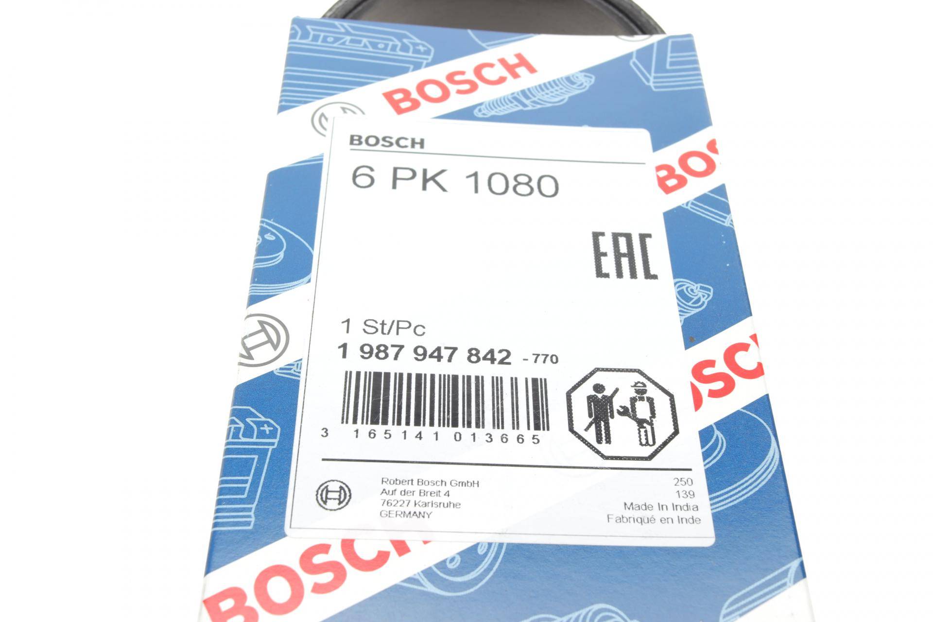 Ремінь генератора VW Crafter 2.0TDI 11-16/Golf 1.4/1.6 97-05/Audi A1/A2/A4 1.4-2.0 01-18 (6PK1080)