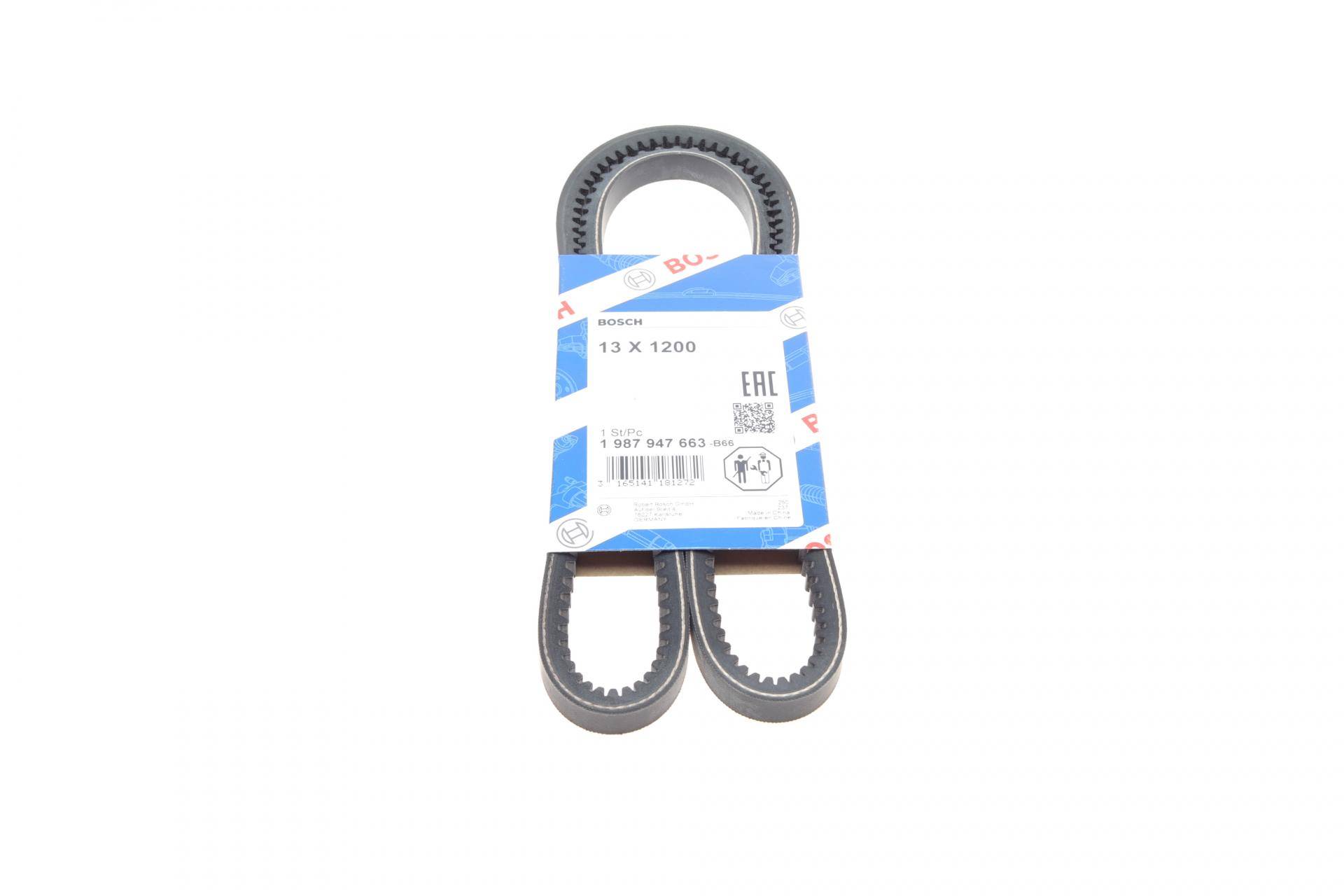 Ремінь генератора Toyota Hilux/Land Cruiser 2.4D 88-02/Ford Sierra 2.8 87-88 (13x1200)