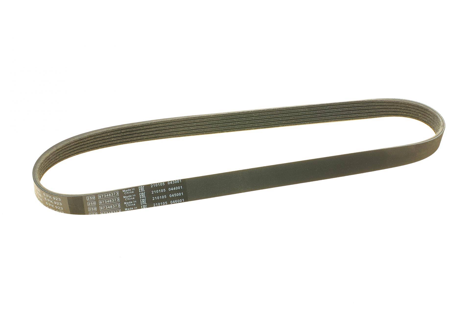 Ремінь генератора VW T4/Caddy 1.9D/TD 90-03/Toyota Corolla/Auris 1.4D 06-14/Kia Rio 1.25 17- (6PK923)