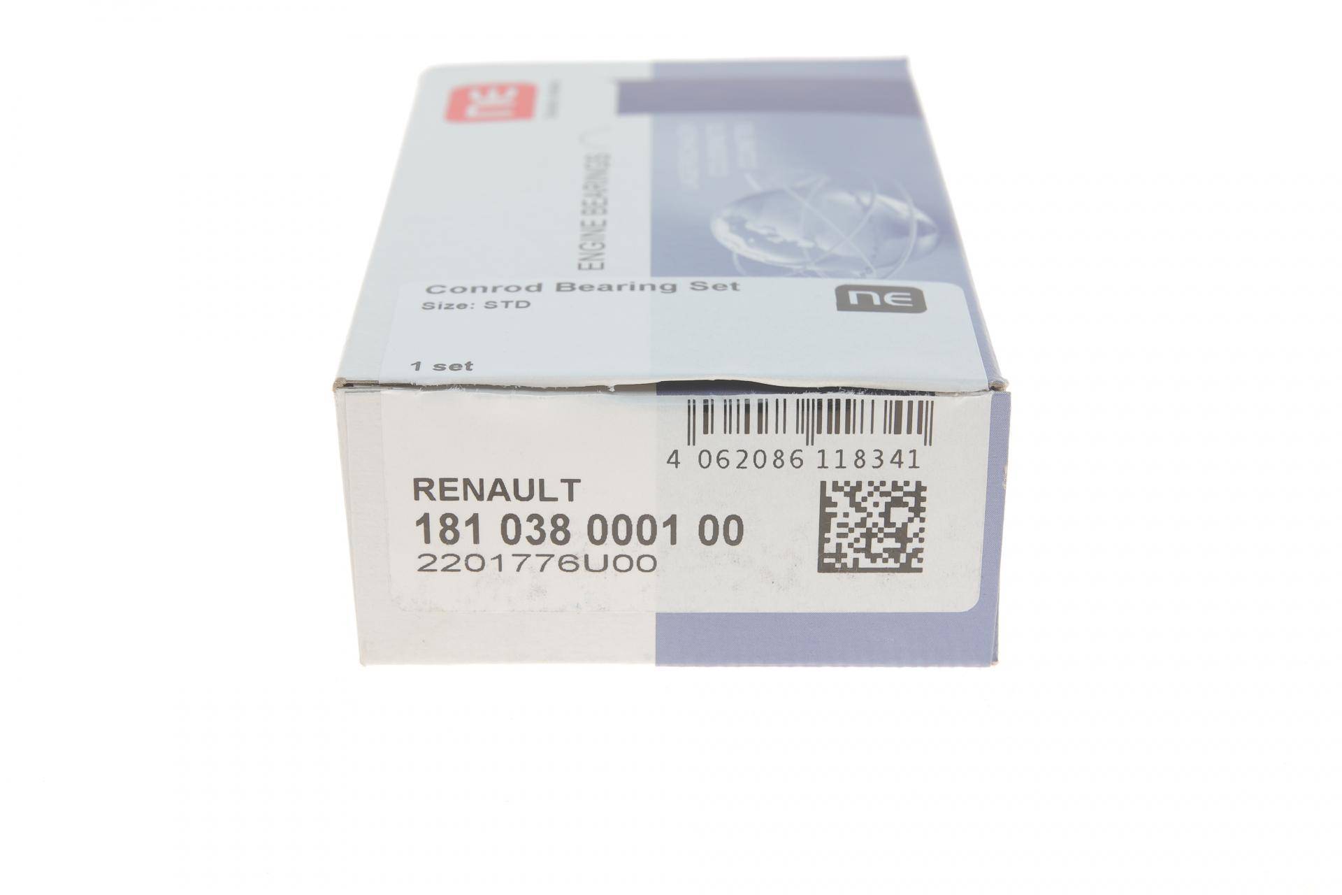 Вкладиші шатунні Renault Kangoo 1.5dci (STD) = 6138500000