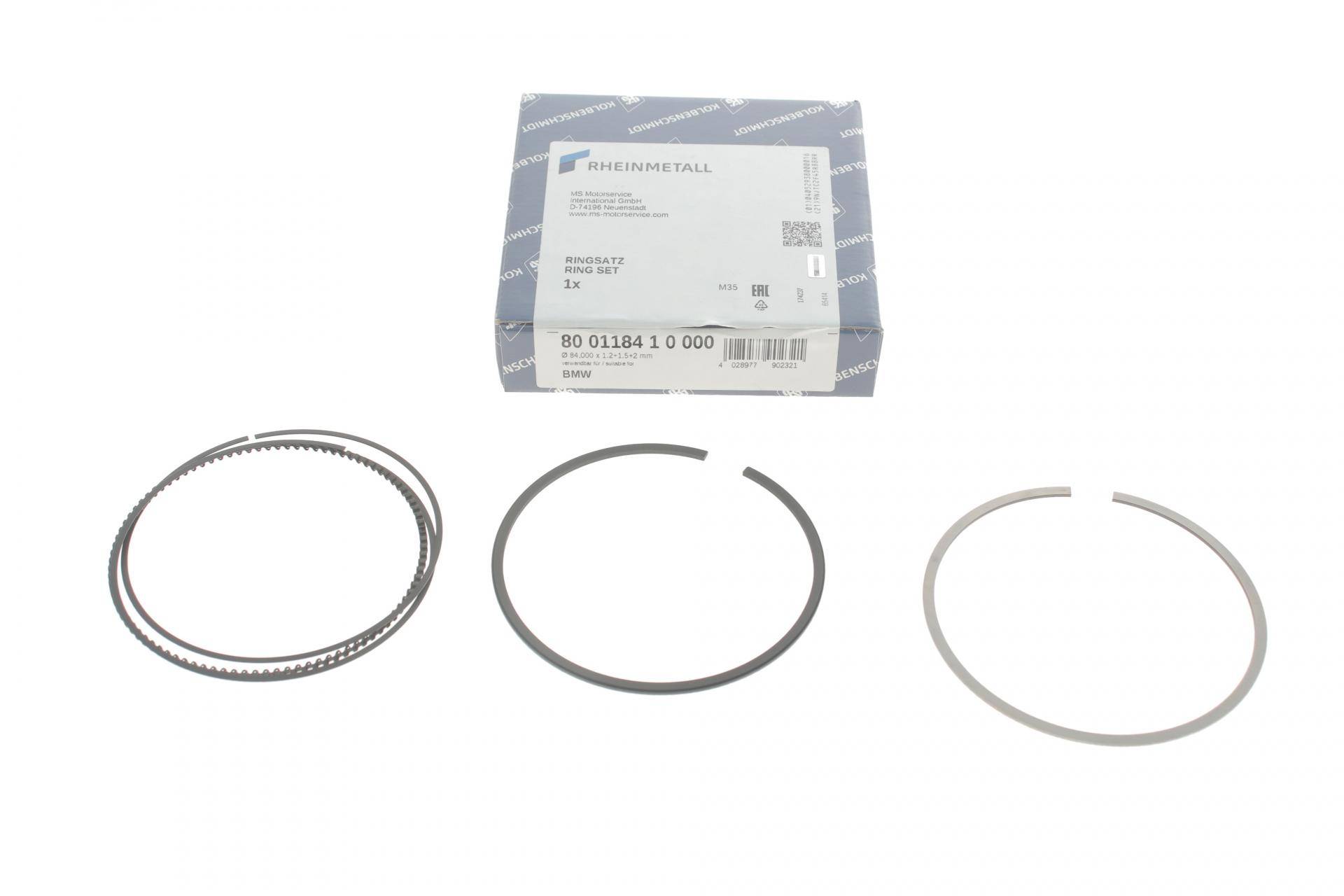 Кільця поршневі BMW X5 (E70)/X6 (E71/E72) 2.0i/3.0i 06- (84.00mm/STD) (N54/N55/N20)