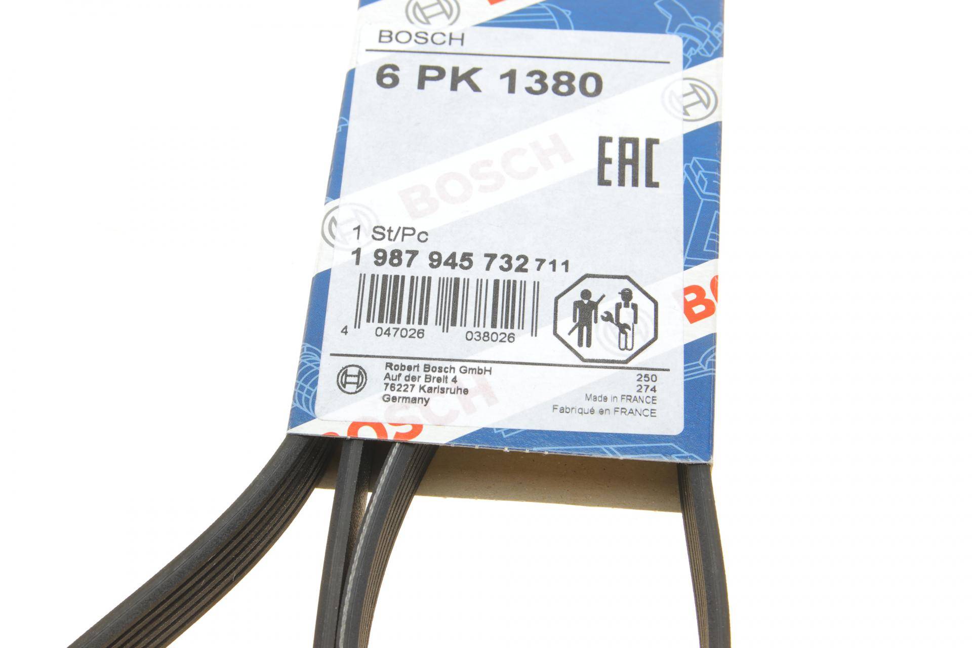 Ремінь генератора Opel Zafira/Astra H 1.9 CDTI 04-15/Chevrolet Aveo 1.4 11- (6PK1380)